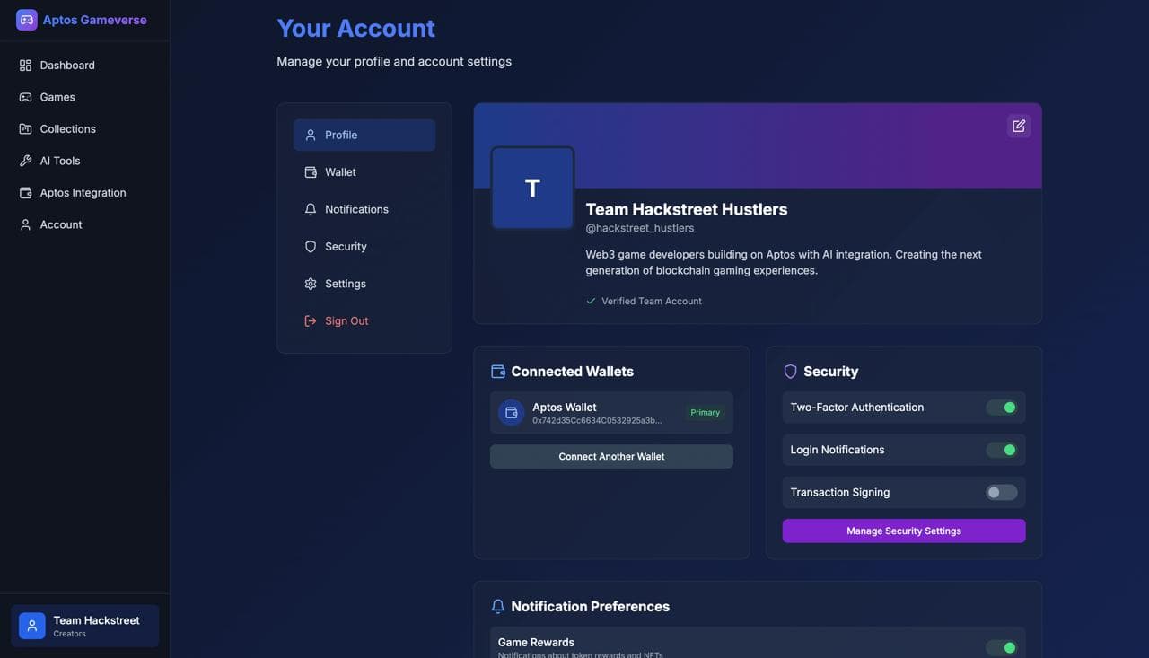 Aptos GameVerse preview 4