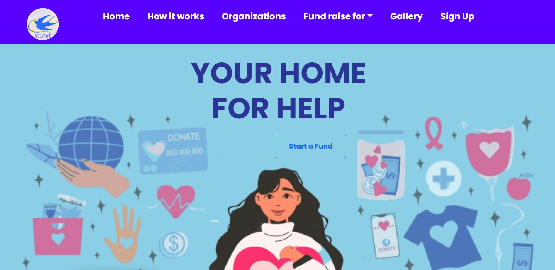 Believe Charity screenshot 1